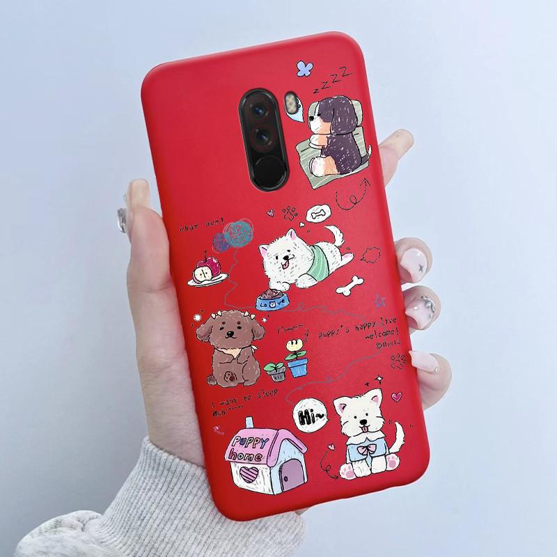 For Pocophone F1 Case Cute Cartoon Panda TPU Soft Silicone Phone Case For Xiaomi Pocophone F1 Back Cover PocoF1 Poco F 1 Fundas