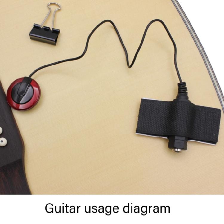 Piezo Contact Microphone Pickup Instrument Pickups for Guitar, Violin, Viola, Cello, Banjo, Ukulele, Mandolin Enduring