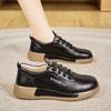 Damen Plateau Loafer Lässige Elegante Lederschuhe Dicke Sohle Höhenerhöhung Dicke Sohle Sneaker Schuhe