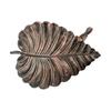 Bird Baths For Outdoors Outdoor Standing Metal Bird Bath Cast Iron Leaf-Shaped Water Bowl Statue Decoration For Patio Yard