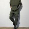Męskie bawełniane spodnie dresowe Joggery hiphopowe Streetwear Casual Slim spodnie sportowe trening treningowy Fitness duże kieszenie Cargo spodnie