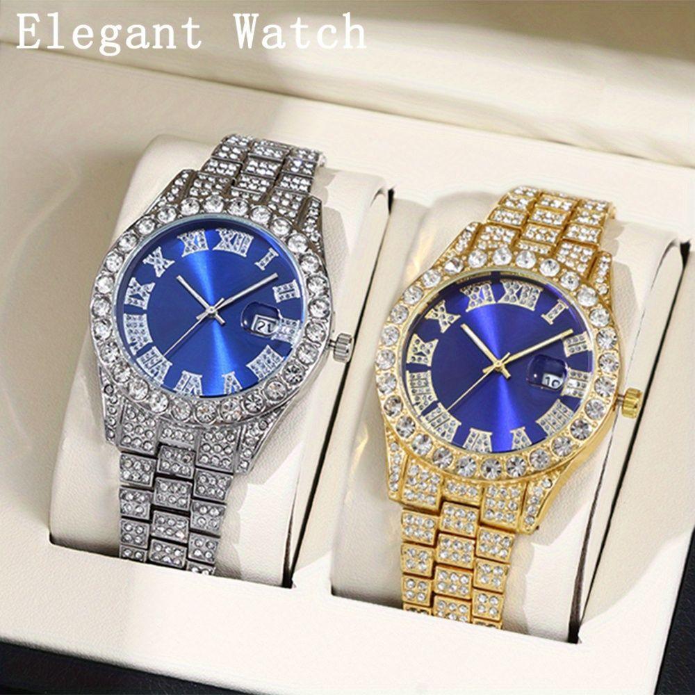 

2 шт./набор Мужские часы Мужские модные кварцевые часы Часы для мужчин Рождественские подарки на Хэллоуин