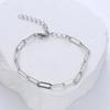 Chain Acero Inoxidable 18k Gold Plated Paperclip Chain Stainless Steel Bracelets