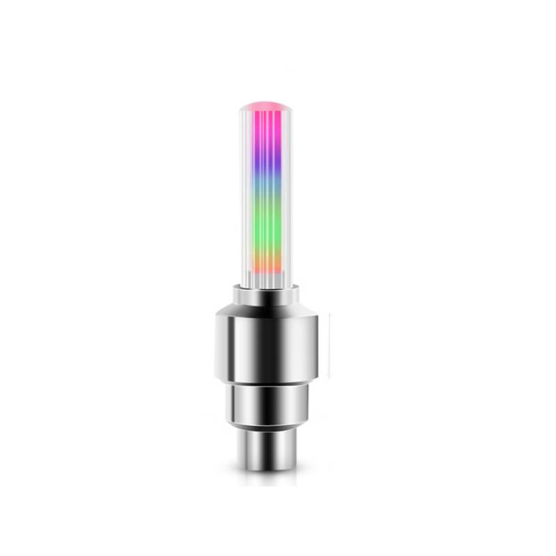 Bicycle Valve Cap Lights With Led Illumination For Cycling Accessories And Safety