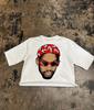 American Retro Oversized T-shirt Spoof Character Anime Printed Top Harajuku High Street Trendy Casual Loose Short-sleeved