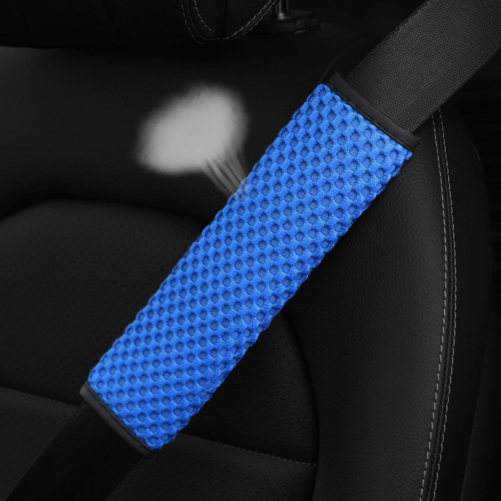 A Three-dimensional Massage Mesh Cloth Breathable Car Seat Belt Shoulder Strap Cover Insurance Strap Cover Car Accessories