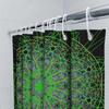 Colorful Mandala Shower Curtain Waterproof Home Decor For Bathroom Modern Green And Pink Abstract Design (175Cmx180Cm)
