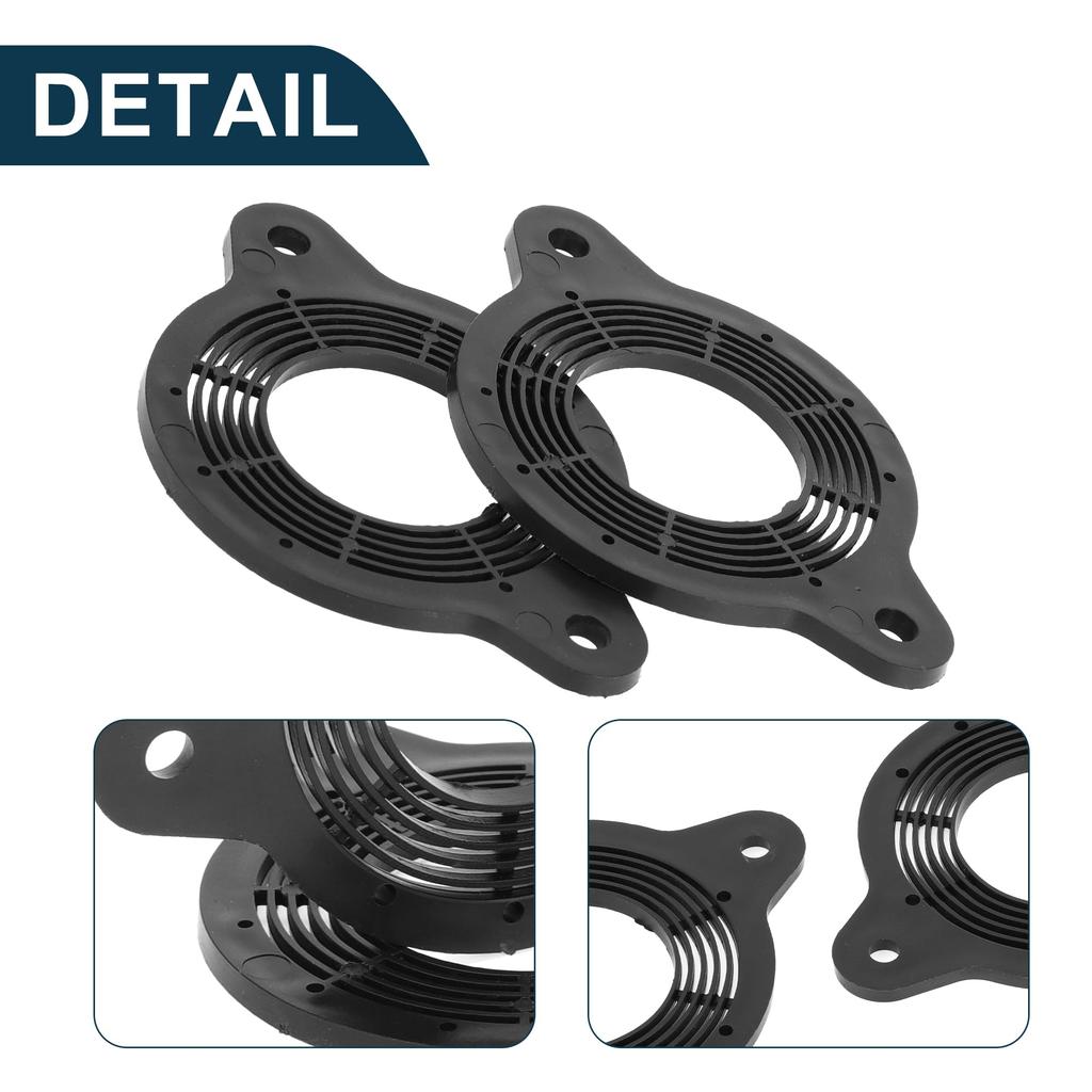 TUCKBOLD Speaker Spacer Ring Midrange Speaker Spacer Adapter for Toyota Waterproof Speaker Subwoofer Mount Spacer Racket Ring Black 2pcs