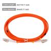 Uxcell Fiber Patch Multimode Duplex OM1 LSZH Fiber Optic Jumper for Network Transceivers and 3 1 Piece Cable, LC-LC Instruments, Orange, Meters,