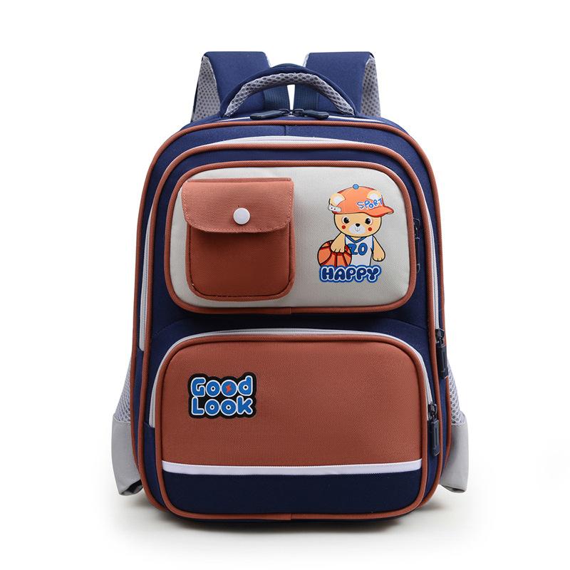 

New load-reducing and spine protection children s backpack, water-resistant wear-resistant primary school bag, large-capacity backpack for grades 1-3 average size