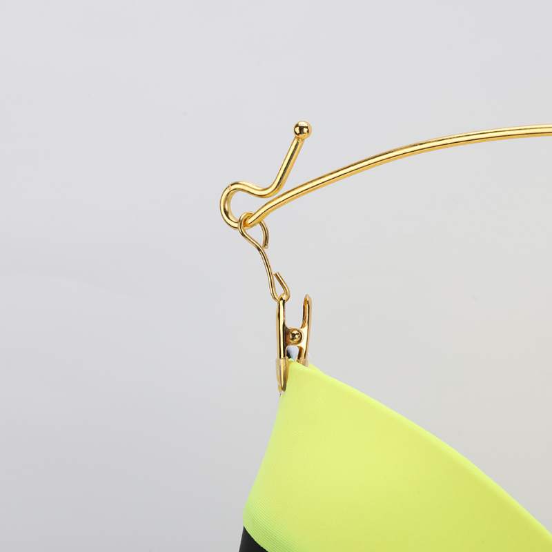 Metal Plated Inner Hanger Bra Clips Portable Bathrooms Cloth Hanger Socks Panty Racks Home Drying Clothes Hanger With Clips