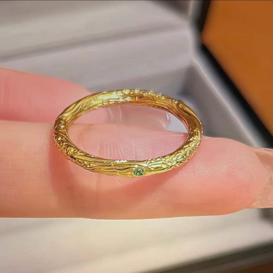 Nezha S Devil S Child Haohai Qiankun Ring Bracelet Gold-Plated Ring Living Bracelet Pendant Set