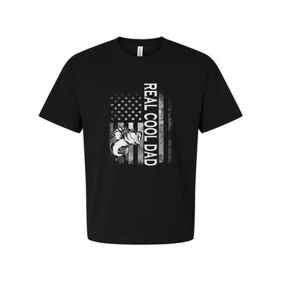 Echt Guter Papa Angeln Grafik T-Shirt Für Männer Und Frauen Mit Amerikanischer Flagge Design Un
