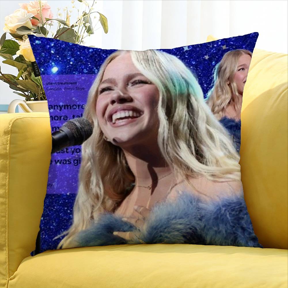 F-Freya S-Kye Singer Various Sizes Square Pillow Case For Car Home Bedchamber Decor