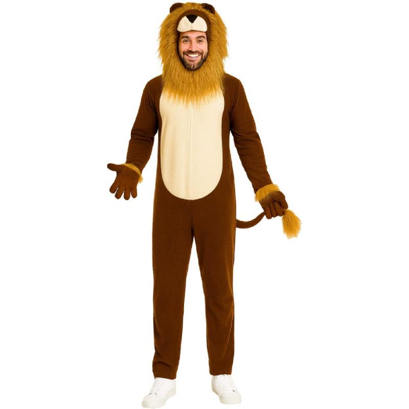 Animal Lion Cosplay Costume Jumpsuits Halloween Role Play Stage Performance