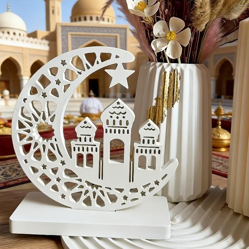 Moon Mosque Display Stand Resin Mold,Features a Hollow out Star and Sun Design for Handicrafts,Home Decor,Ramadan,Eid Gifts