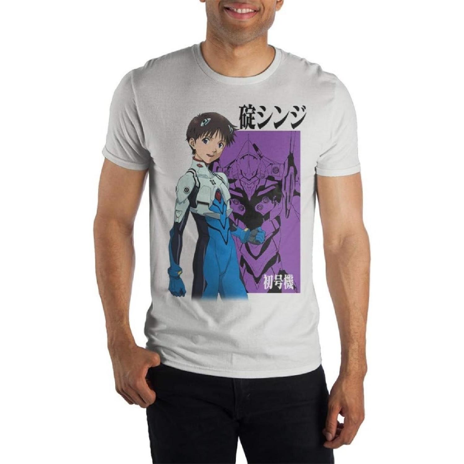 Футболка с коротким рукавом Bioworld Neon Genesis Evangelion XXXXXL белый
