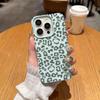 Full Screen Leopard Print Kitten Pattern Phone Case For Iphone 17 Air 16 16e 15 14 11 13 12 Pro Max Aesthetic Shockproof Cover
