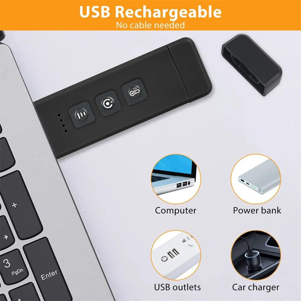 Lampada da lettura con clip e segnalibro con timer, luce da lettura ricaricabile tramite USB, mini luce da lettura a LED, luce da comodino portatile, lampada da lettura