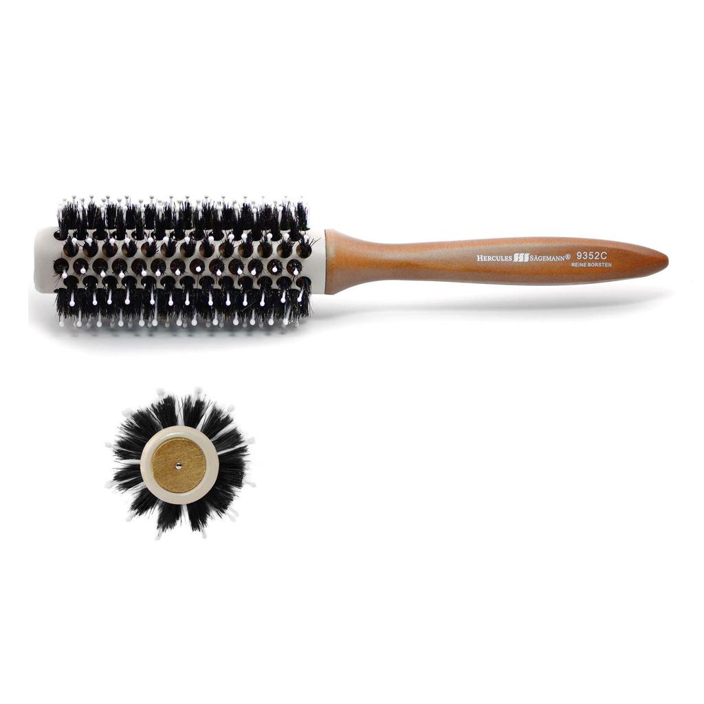 Radiální keramický kartáč na vlasy s kančími štětinami 9352