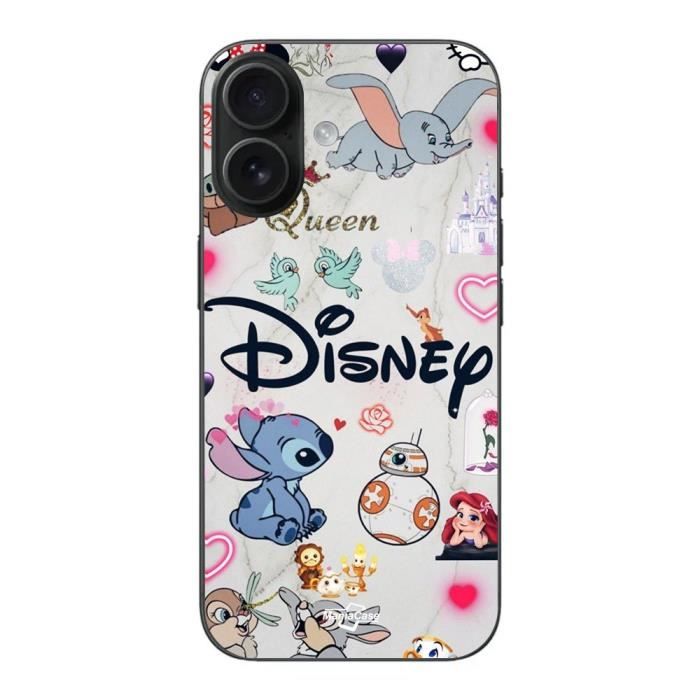 Coque Iphone 16 Disney personnages Stitch Ariel Dumbo Maniacase