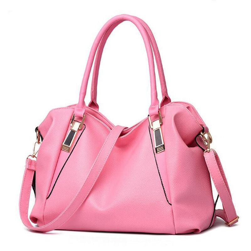 Women's Soft Leather Handbag Large Capacity Shoulder Crossbody Bag For Middle-Aged Ladies
