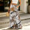 Women Wide Leg Pants High Waist Drawstring Casual Loose Fit Trousers with Pockets Comfortable Long Pants for Everyday Wear