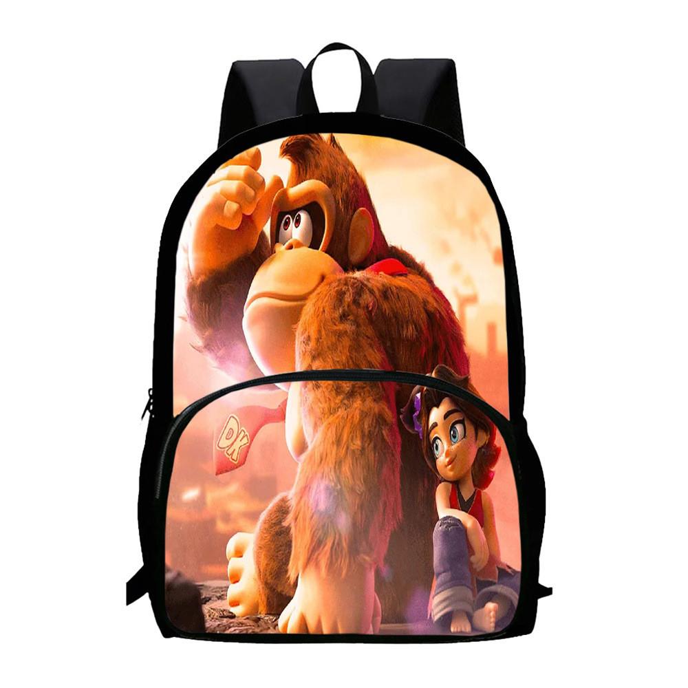 Donkey Kong Bananza Backpack With Large Capacity For School And College Use