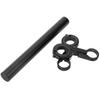 Aluminium Alloy Bicycle Bracket Extension Rod Cycling Accessory with Clip for Mountain Road Bikeblack