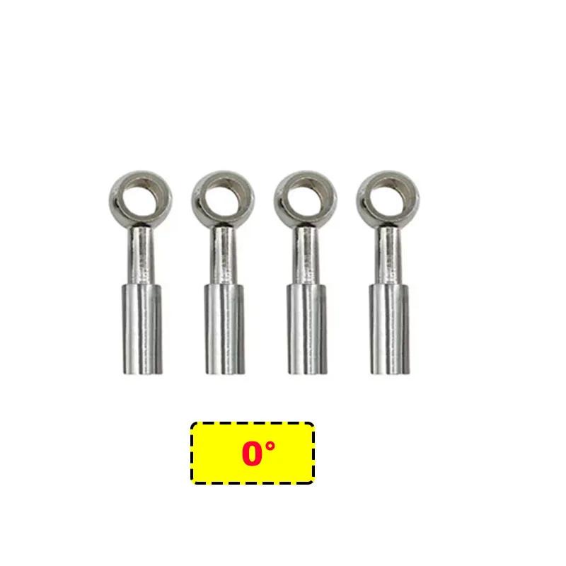

4X 10mm Motorcycle Hydraulic Reinforced Brake Clutch Oil Fuel Hose Line Pipe Fittings Joint Adapter Dirt Bike ATV Scooter Buggy 4 x 0 Degree Silver