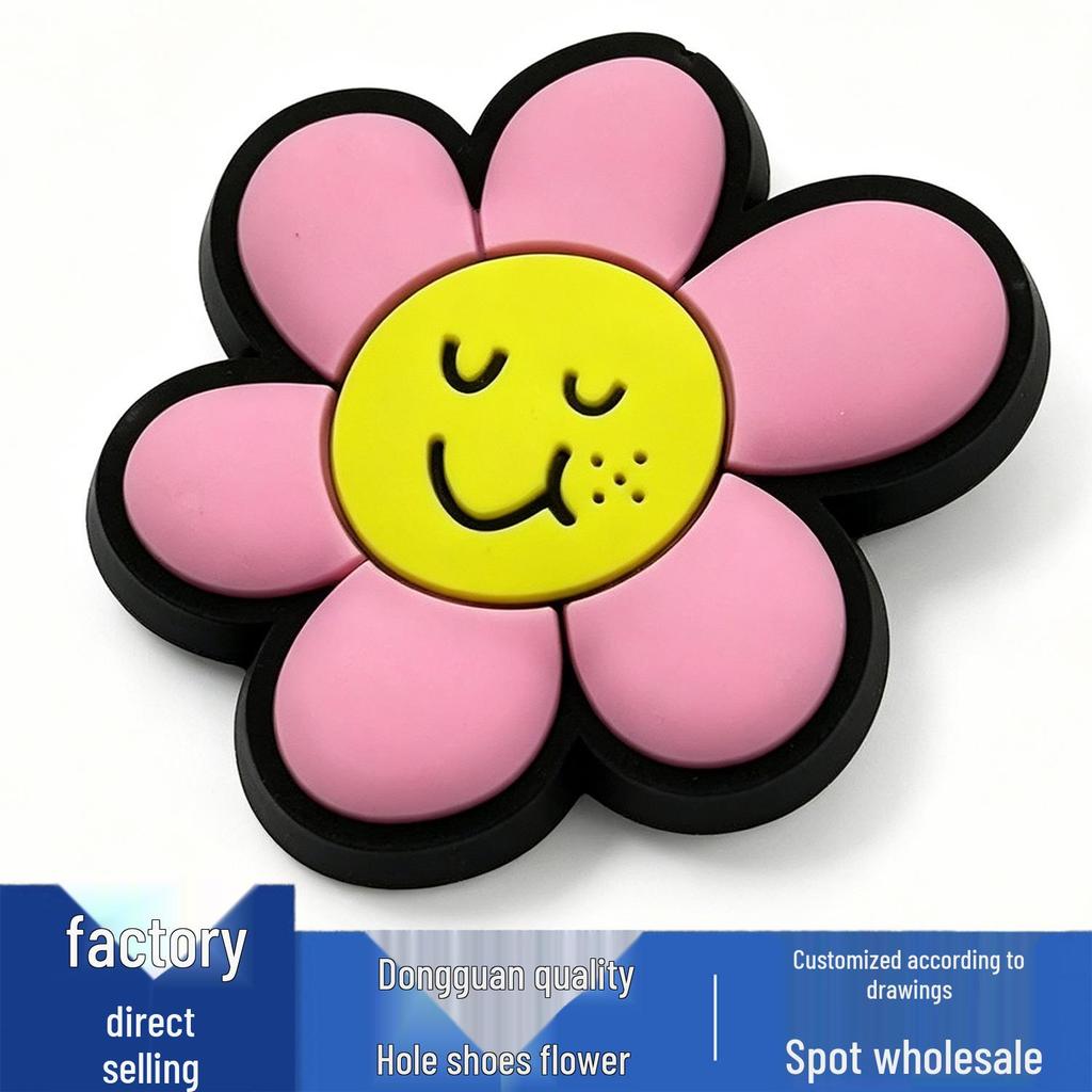 Cute Flower PVC Shoe Charms for Crocs - Versatile & Cool Decorations