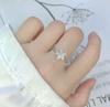 S925 Sterling Silver Floral Diamond-Set Ring: Women's Japanese & Korean Style, Fresh Three-Dimensional Flower Design for Students.