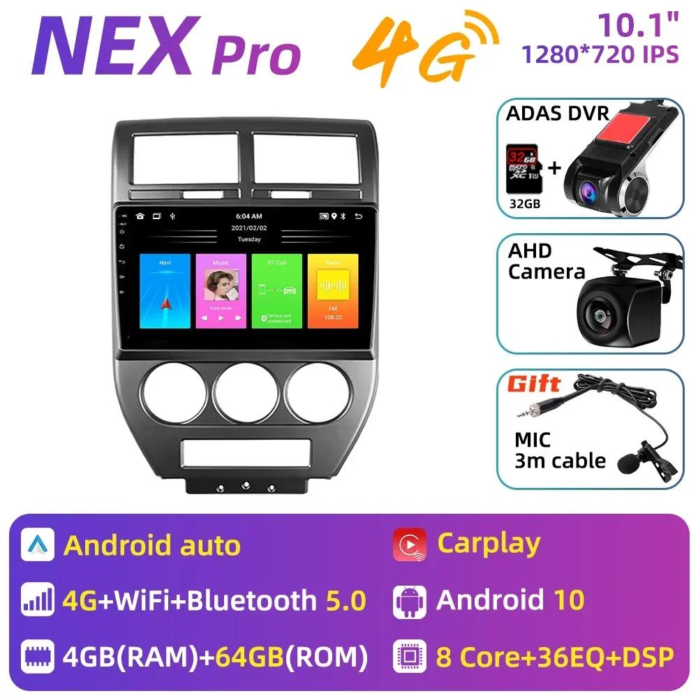 for Jeep Compass MK Patriot 2006-2010 Radio 2 Din Android Stereo Screen GPS Autoradio Head Unit Carplay Car Multimedia Player