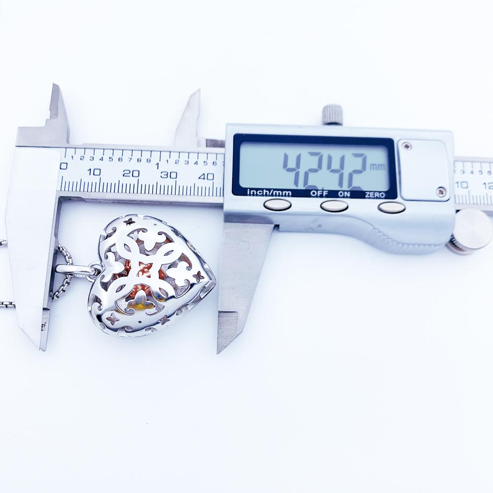Necklace Heart Medallion New Link Chain Fashion Jewelry Europe 925 Silver Gift For Women Friend