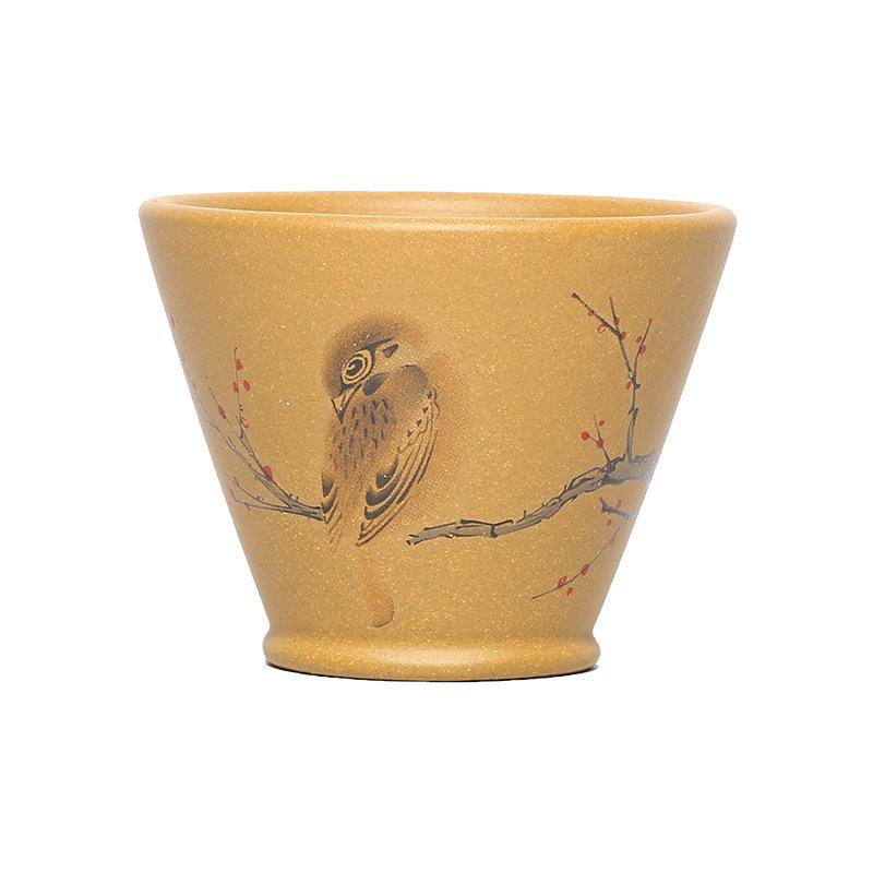 

120 мл Исинская Цзыша Птичья Забавная Чайная Чашка Эстетичная Чайная Чаша Милая Чашка Для Дегустации Чая Персональная Чашка Ча Чжань Мастерские Чашки Посуда
