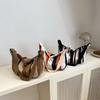 Fashionable Casual Striped Canvas Shoulder Bag For Everyday Use With Ample Space
