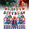 The 4 Descendants Rise Of Red Party Decoration Props Set Character Flag Balloon