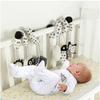 Jouets suspendus Siège auto Berceau Mobile Bébé Spiral Peluche Lit Poussette Barre Jouet Couleur Noir et Blanc avec Hochet Sifflet BB