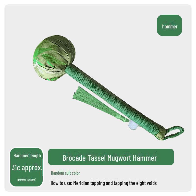 Wormwood Meridian Massage Hammer with Cassia Seed and Moxibustion Features