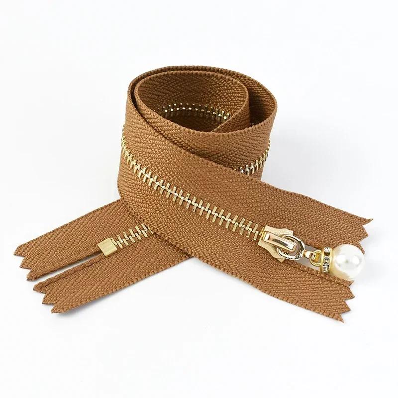 5 Piezas Cremalleras Metálicas Meetee #3 15/18/20/25/30cm Cierre de Cremallera de Extremo Cerrado para Coser Chaqueta Abrigo Decoración Reparación de Cremalleras Accesorios DIY