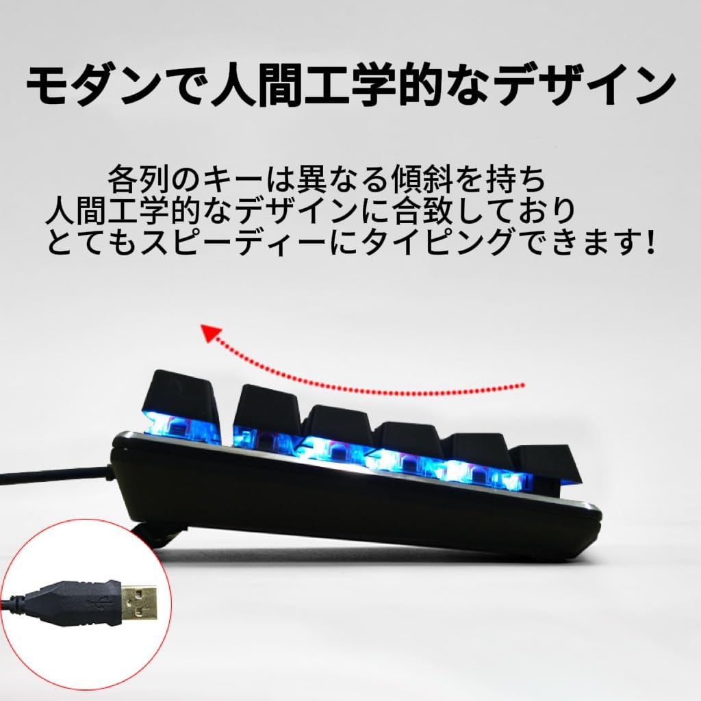 Levieny Mechanical Numeric Keypad with Red Switches (Red Axis) [Compatible with Both Wired and USB Type-C] Quiet and Light Touch, 21 Keys, Number