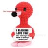 Positive Energy Panda Handmade Crochet Ornament - Funny Cucumber Potato Potted Plant Doll