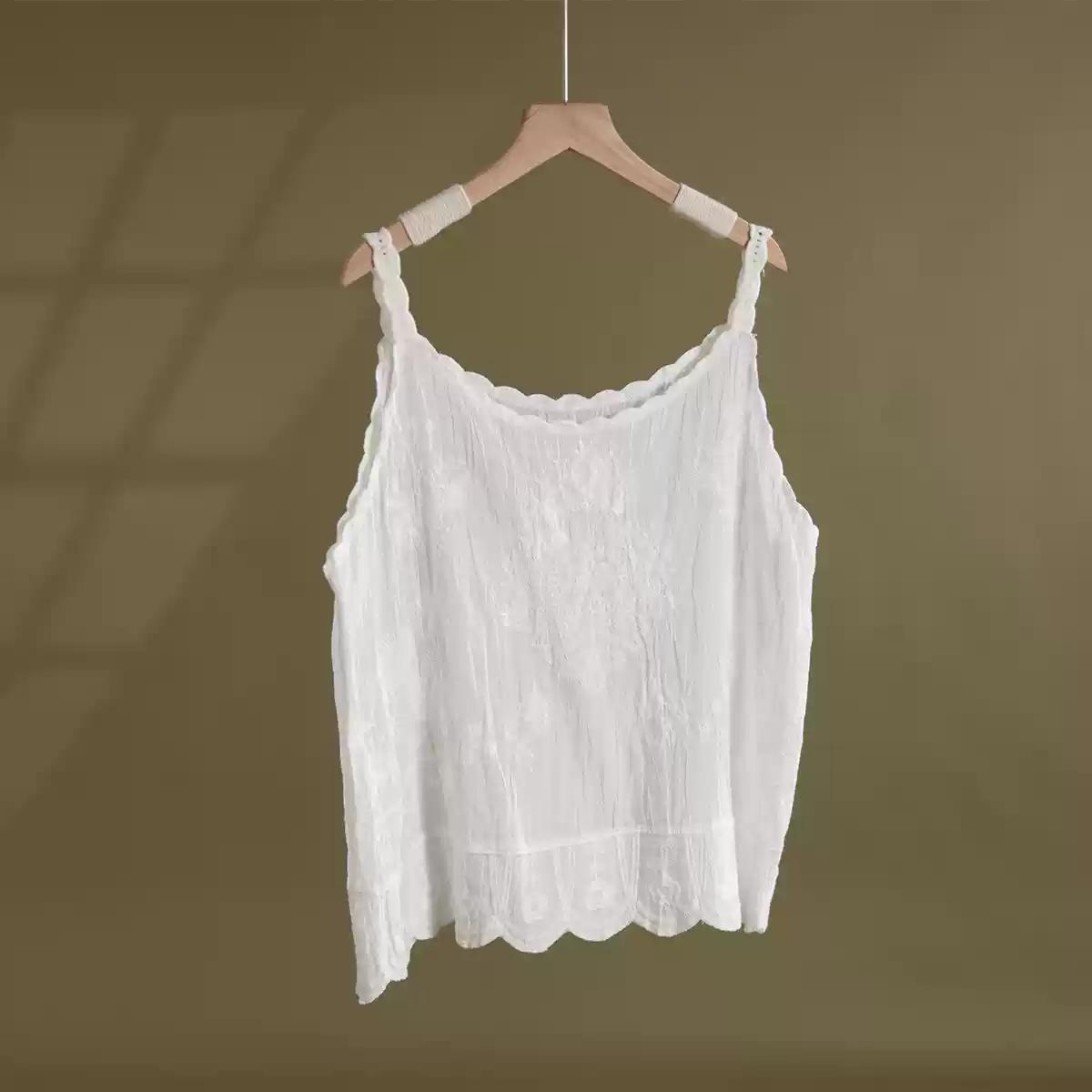 

DIMANAF 2025 Летняя женская базовая футболка без рукавов Модные топы Футболки Повседневные свободные белые футболки One size белый