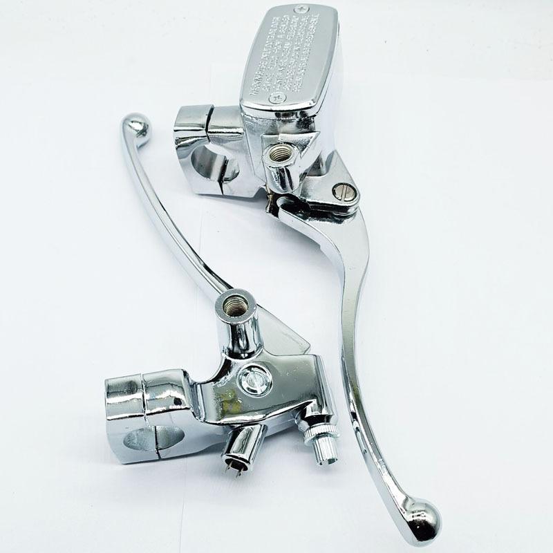 Hydraulic Brake Clutch Lever Master Cylinder for 25MM Electroplating Suitable for Honda CB400SF/Yamaha/Suzuki Left Clutch Handle