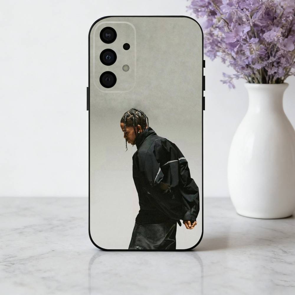 Confident T-Travis S-Scott-T Phone Case For Samsung Galaxy A73,A72,A71,A70,A53,A52,A51,Soft Silicone Black Cover