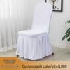 Universal Elastic Pleated Chair Skirt Cover for Weddings, Banquets, Hotels, Homes, and Restaurants.