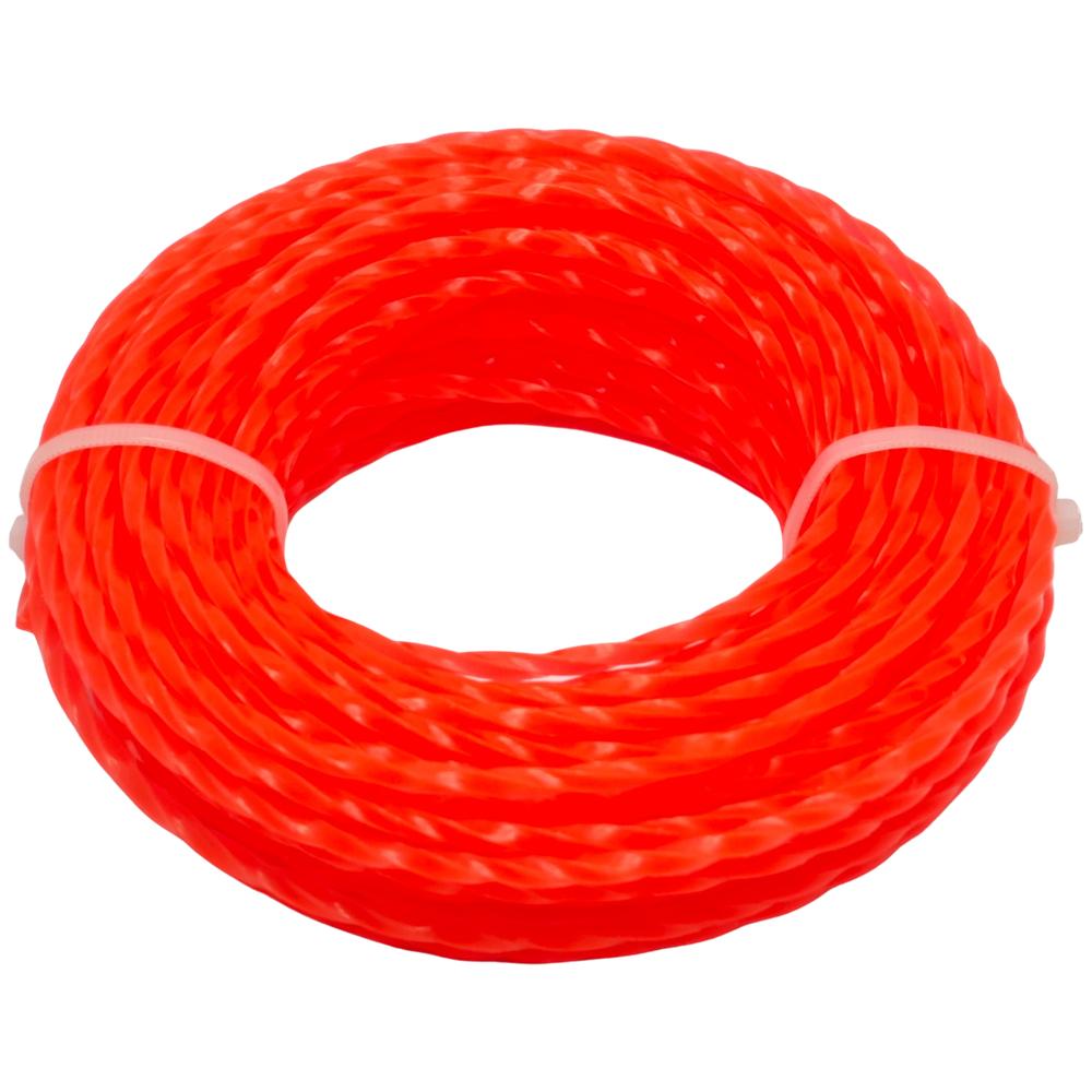 2.4/3.0mm*15m Mowing Nylon Grass Trimmer Rope Brush Cutter Strimmer Line Mowing Wire Lawn Mower Garden Power Tool Accessories