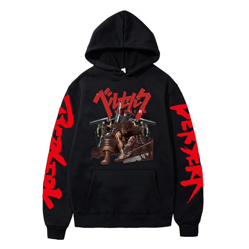 Anime Berserk Hoodies Men Japanese Manga Printed Harajuku