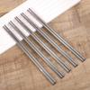 6 Pairs Metal Chopsticks, Stainless Steel Chopsticks, Reble Metal Chopstick Dishwasher Safe, Lightweight Non-slip Stainless Steel, Reble Chopstick