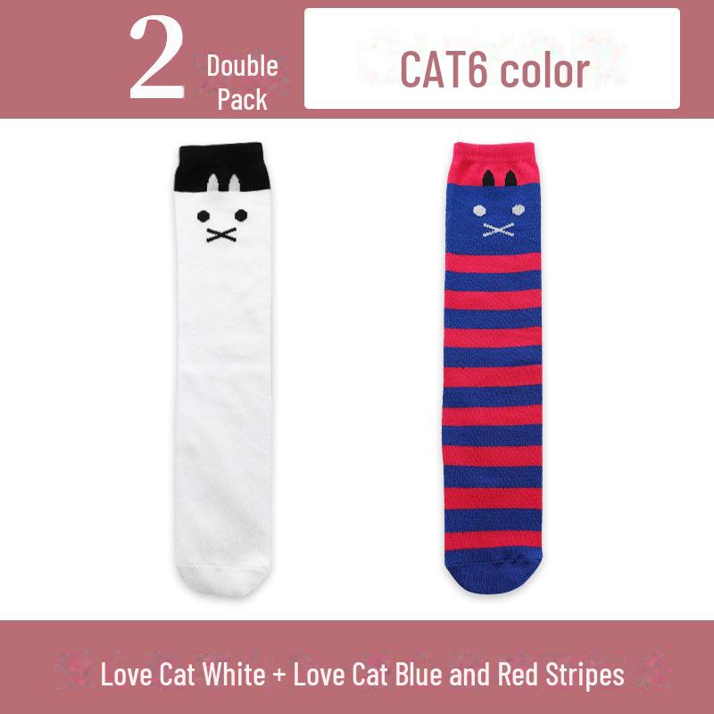 Șosete înalte până la genunchi pentru fete de primăvară și toamnă - șosete de vițel cu tub mijlociu pentru copii și bebeluși